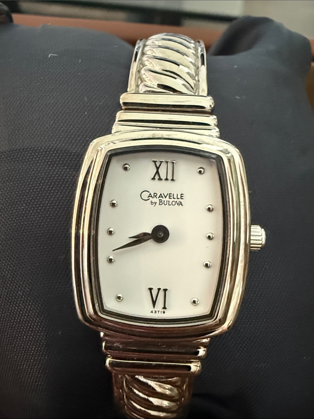Bulova Caravelle Women's Silver and White Dress Watch